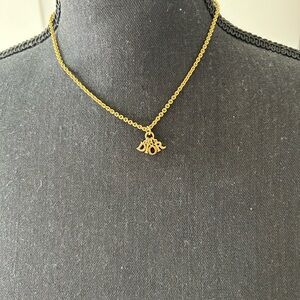 Dior Gold Charm Necklace
